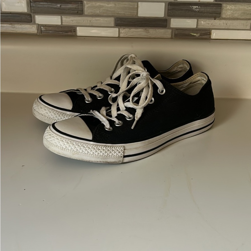 Converse Black and White Low-Top Sneakers